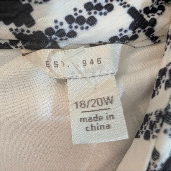 Corpcore Plaid Mock-Neck Sheath Dress 18/20W | Dark Academia Mod 1960s Style - Picture 4 of 6